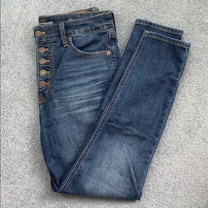 Lucky brand high waisted button fly jeans